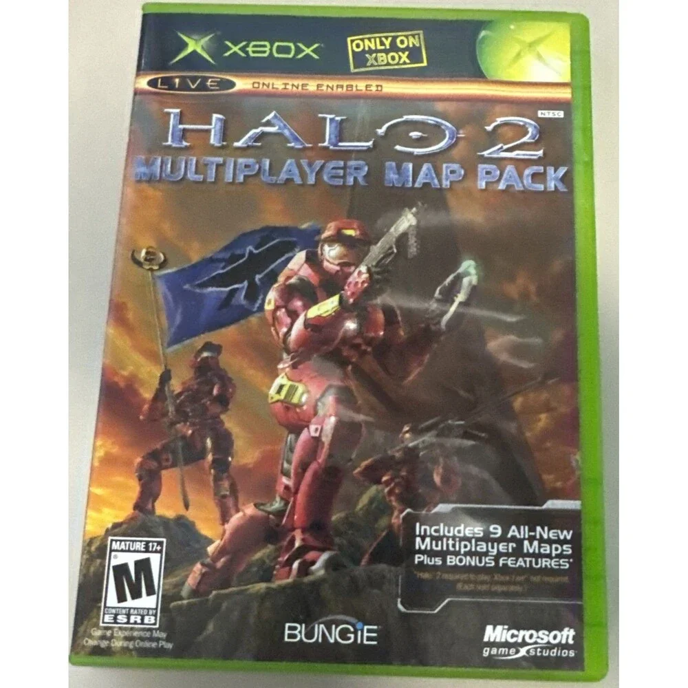 Halo Triple Pack - Complete, CIB - Halo, Halo 2, Halo 2 Map Pack - Xbox